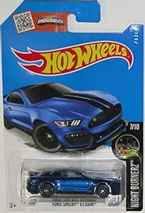 Amazon Hot Wheels 2016 Night Burnerz Ford Shelby GT350R 87 250 Blue Toys Games
