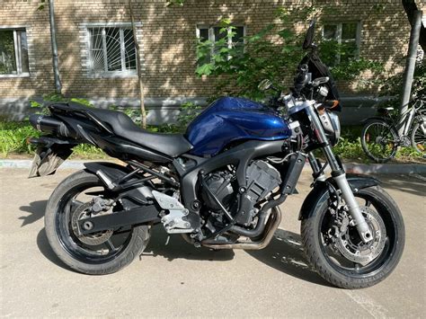 Купить б у Yamaha FZ инжектор передач в Москве синий naked bike года по цене