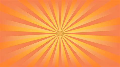 Arrière plan Abstrait Orange Sunburst Pour élément De Design Graphique