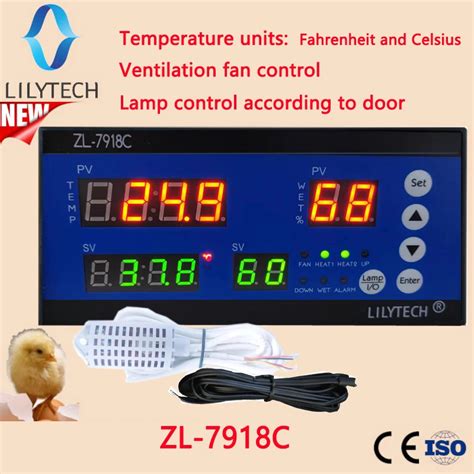 Zl-7918C, Fahrenheit Celsius Inkubátorvezérlő, Zl-7918A, Zl-7901A, Zl ...