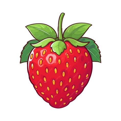 Premium Vector Strawberry Vector Illustration