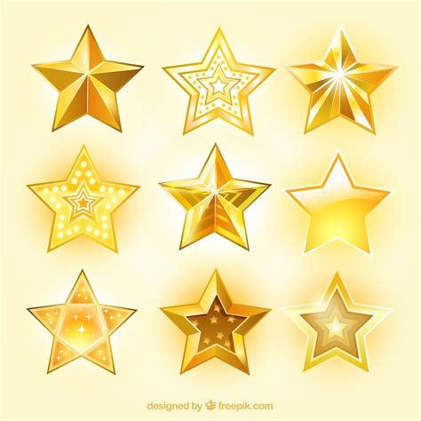 Estrellas Brillantes Vector Gratis