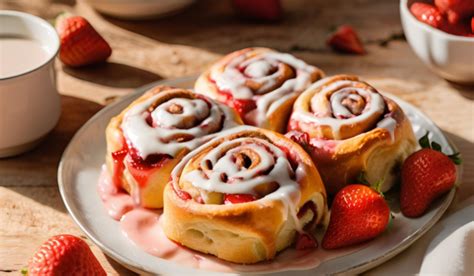 Strawberry Cheesecake Cinnamon Rolls A Sweet Indulgence