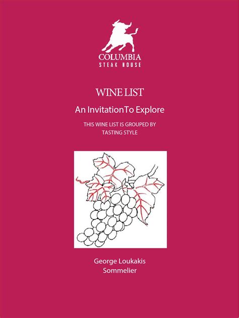 Wine list by Columbia Steak House - Issuu