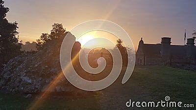 Sunrise Over Oswestry Castle Ruins Royalty-Free Stock Image ...