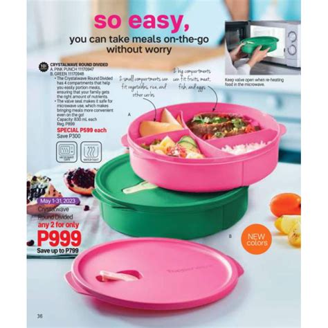 Tupperware Crystalwave Round Divided Shopee Philippines