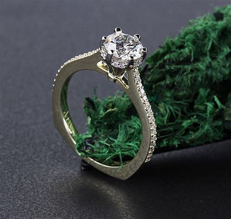 Custom Diamond Engagement Ring - Albert Kaz Jewelry