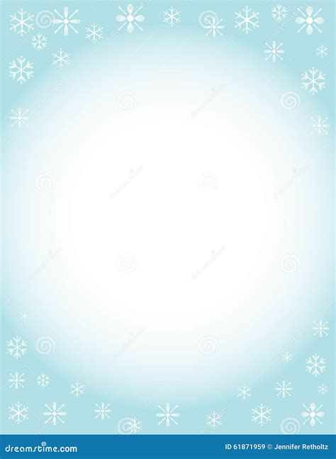 Winter Brochure Background Stock Illustration - Image: 61871959