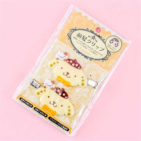 Pompompurin No-Trace Bangs Jewel Hair Clips - Blippo Kawaii Shop Sanrio ...