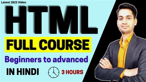 HTML Full Course In Hindi 2023 Html Tutorial For Beginners HTML In