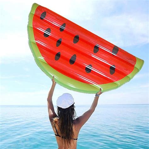Пляжный надувной матрас плот для плавания Арбузная Долька Watermelon ...