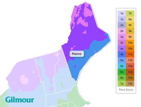 Maine Planting Zones - Growing Zone Map | Gilmour