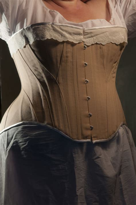 Early Edwardian Corset Size In Cotton Sateen By Prior Attire