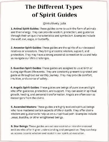 Different Types Of Spirit Guides In Spirit Guides Spirit Guide