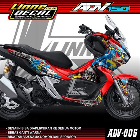 Jual Decal Sticker Honda ADV 150 Dekal Stiker Honda Adv 150 Striping