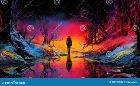 Surreal Psychedelic Horror Stock Photo Image Of Bending 305923532