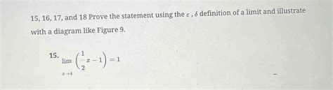 And Prove The Statement Using The Definition Of A