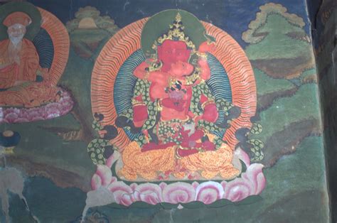 Painting Of Buddha Ratnasambhava And Consort Mamaki Mandala