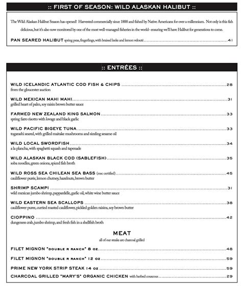 Water Grill Costa Mesa Ca Menu Updated April