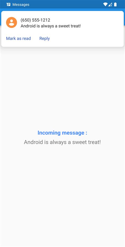 SMS Receiver Channel For Android