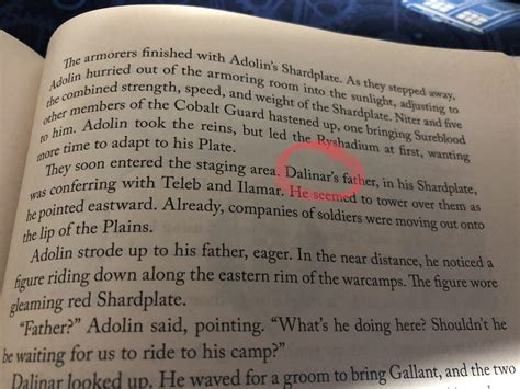Something I noticed on Ch:64. I assume “Dalinar is a typo and was meant