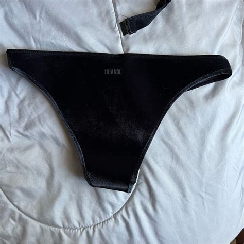 Triangl Black Velvet Bikini Gem