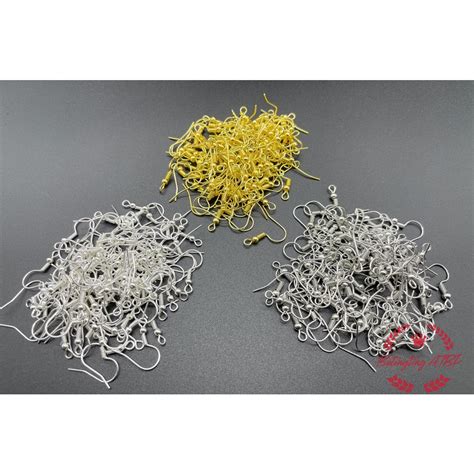 100pcs Pack DIY Earring Findings Earrings Clasps Hooks Fittings DIY