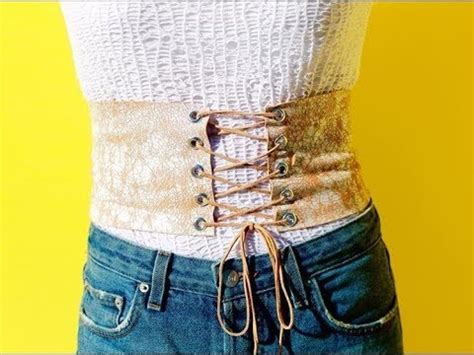 Diy Corset Belt Youtube