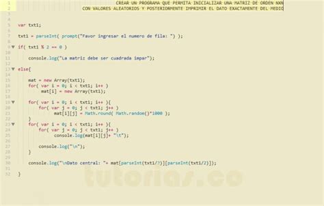 Arrays Javascript Imprimir Dato Central De Una Matriz Tutorias Co