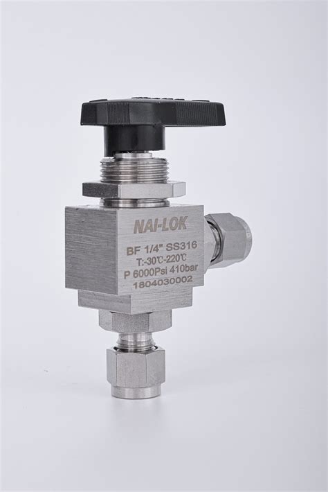 Nai Lok Stainless Steel High Pressure Two Way Angle Ball Valve