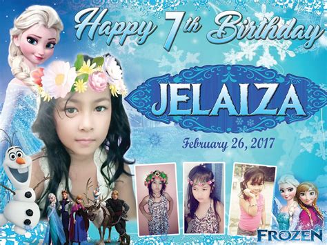 Frozen Birthday Tarpaulin Tagum City