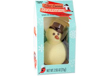 Hot Cocoa Snowman Melts In Your Drink Releasing Mini Marshmallows And