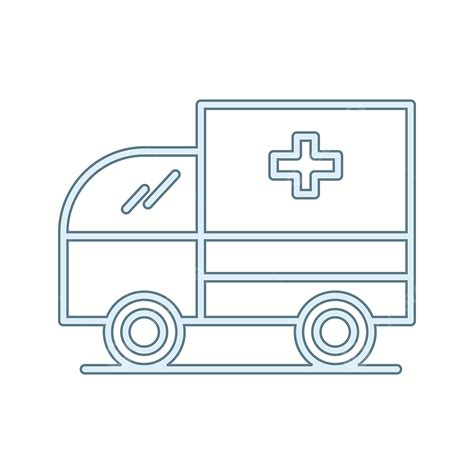 Ambulence Vector Hd Png Images Beautiful Ambulance Vector Line Icon