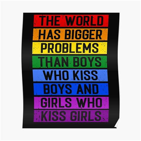 Póster Camiseta del Mes del Orgullo Gay de la comunidad LGBT del mundo tiene problemas más