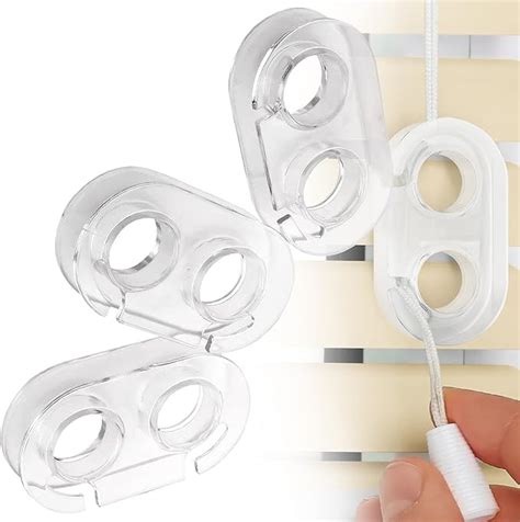 [4 Pack] Blind Cord Holder Blind Cord Wind Up For Household Safety Clear Window