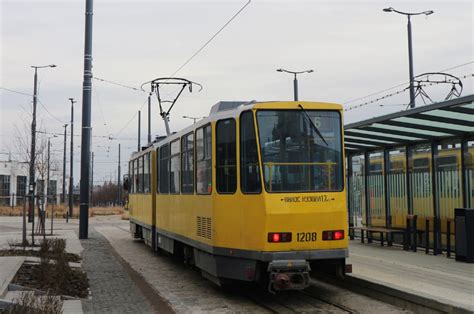 Львов Tatra KT4DM 1208 Фото Городской электротранспорт