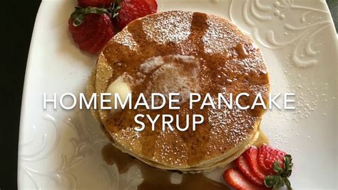 Easy Homemade Pancake Syrup Recipe Tutorialپین کیک سیرپ Homemade