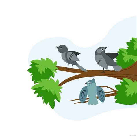 Birds On Tree Clipart