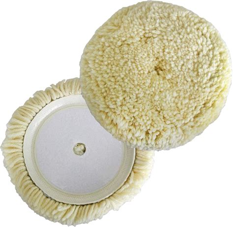 Woolous Inch Wool Buffing Pad Pure Wool Polishing Pad Bonnet With