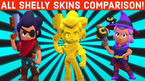 All Shelly Skins Comparison Brawl Stars Youtube