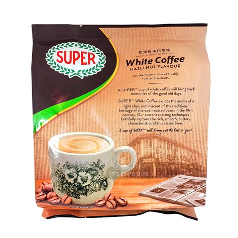 SUPER Charcoal Roasted Heritage White Coffee Hazelnut Flavour 3 In 1