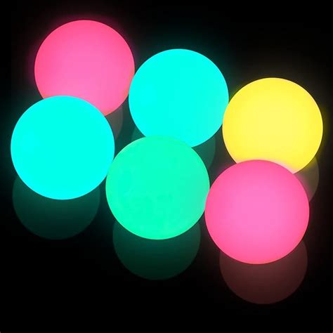 Sticky Ceiling Balls Sticky Balls For Ceiling Stress Relief Glow Toys