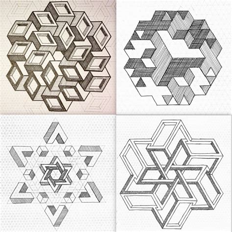 Regolo54 Impossible Geometry Symmetry Pattern Isometric Mathart