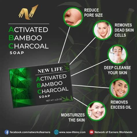 New Life Abc Activated Bamboo Charcoal Soap Lazada Ph