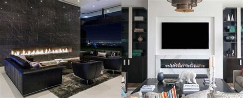 Top 60 Best Linear Fireplace Ideas Modern Home Interiors