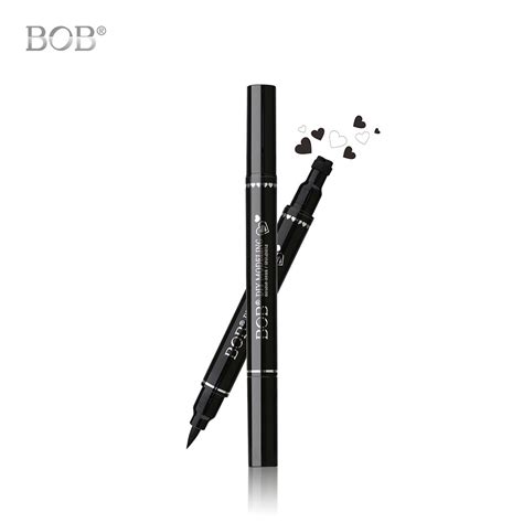 1 Pièce Nouveau Noir Imperméable À L eau Liquide Eyeliner Étoiles Coeur