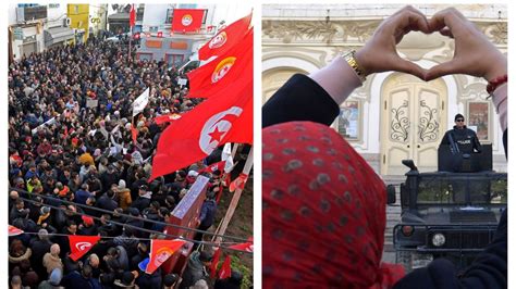 Tunisie Des Milliers De Personnes Dans Les Rues Pour Le Neuvième