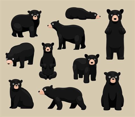 96,585 Black Bear Cartoon Stock Vectors and Vector Art | Shutterstock