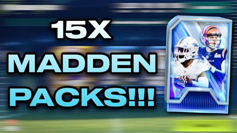 X Madden Pack Opening Tons Of Throwback Cards From All Of Madden