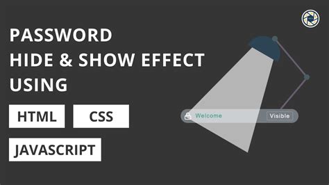 Animated Password Hide Show Effect Using Html Css Javascript Webeffectanimation Youtube